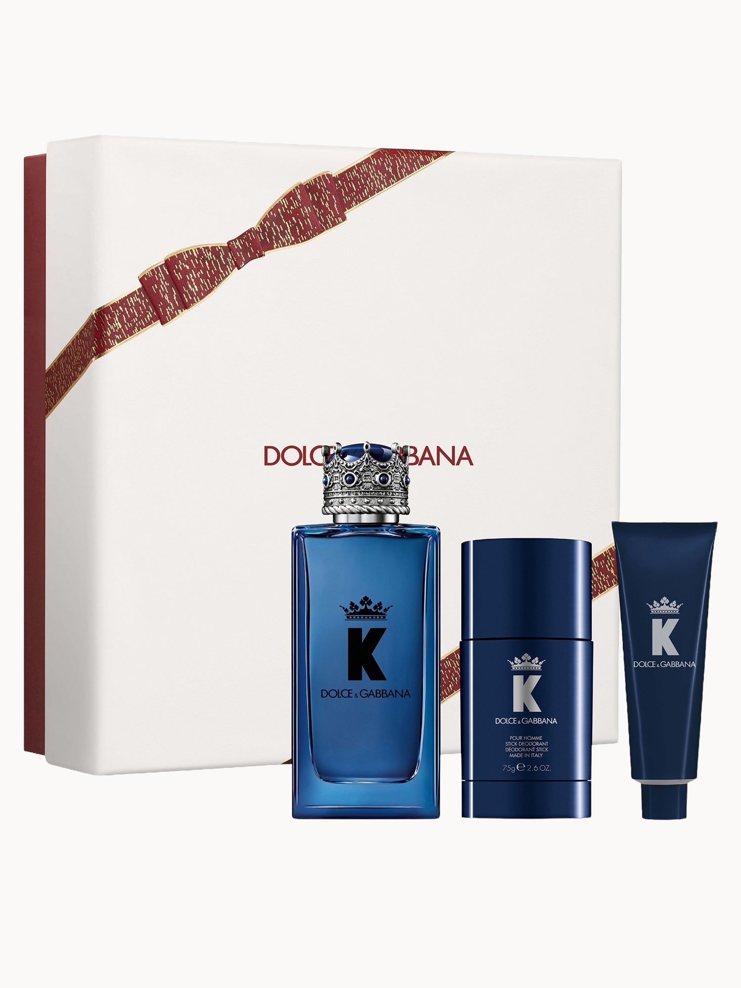 Dolce & Gabbana K 100ml EDP + 75ml Deodorant Stick + 50ml Shower Gel for Men Gift Set