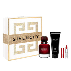 Givenchy L'Interdit Rouge Coffret 80ml EDP + Lait Corps 75ml + Rouge à Lèvres