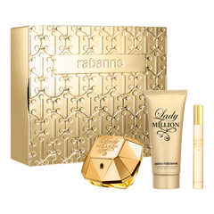 Paco Rabanne Lady Million Geschenkset 80ml EDP + 10ml EDP + 100ml Body Lotion