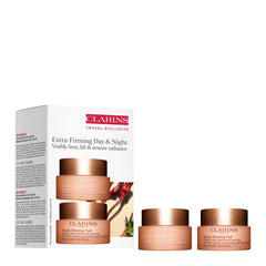 Set Esclusivo Viaggio Clarins Crema Giorno & Notte Extra-Fermante per Pelle Secca