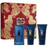 Set de regalo Dolce & Gabbana K for Men 100 ml EDP + 50 ml Gel de ducha + 50 ml Bálsamo para después del afeitado