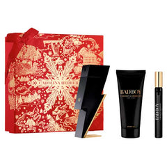 Carolina Herrera Bad Boy 100ml EDT + 100ml Duschgel + 10ml Mini für Herren Geschenkset