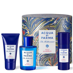 Acqua di Parma Blu Mediterraneo - Fico di Amalfi Geschenkset 75ml EDT + 40ml Duschgel + 50ml Körperlotion