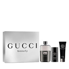 Gucci Guilty Pour Homme 90ml EDT + 50ml Duschgel + 70g Deo für Herren Geschenkset