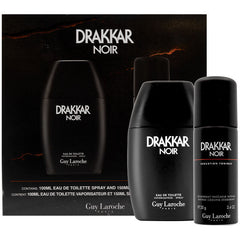 Guy Laroche Drakkar Noir 100ml EDT + 150ml Deo Spray Coffret für Herren Geschenkset