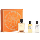 Set de regalo Hermes Terre d'Hermès 50 ml EDT + 40 ml Gel de ducha + 40 ml Loción para después del afeitado para hombre