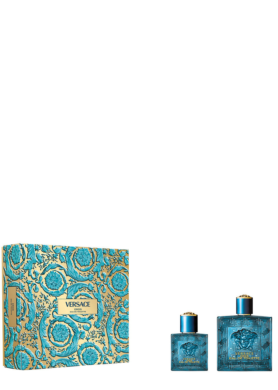 Versace Eros 100ml EDT + 30ml EDT Set Regalo per Uomo