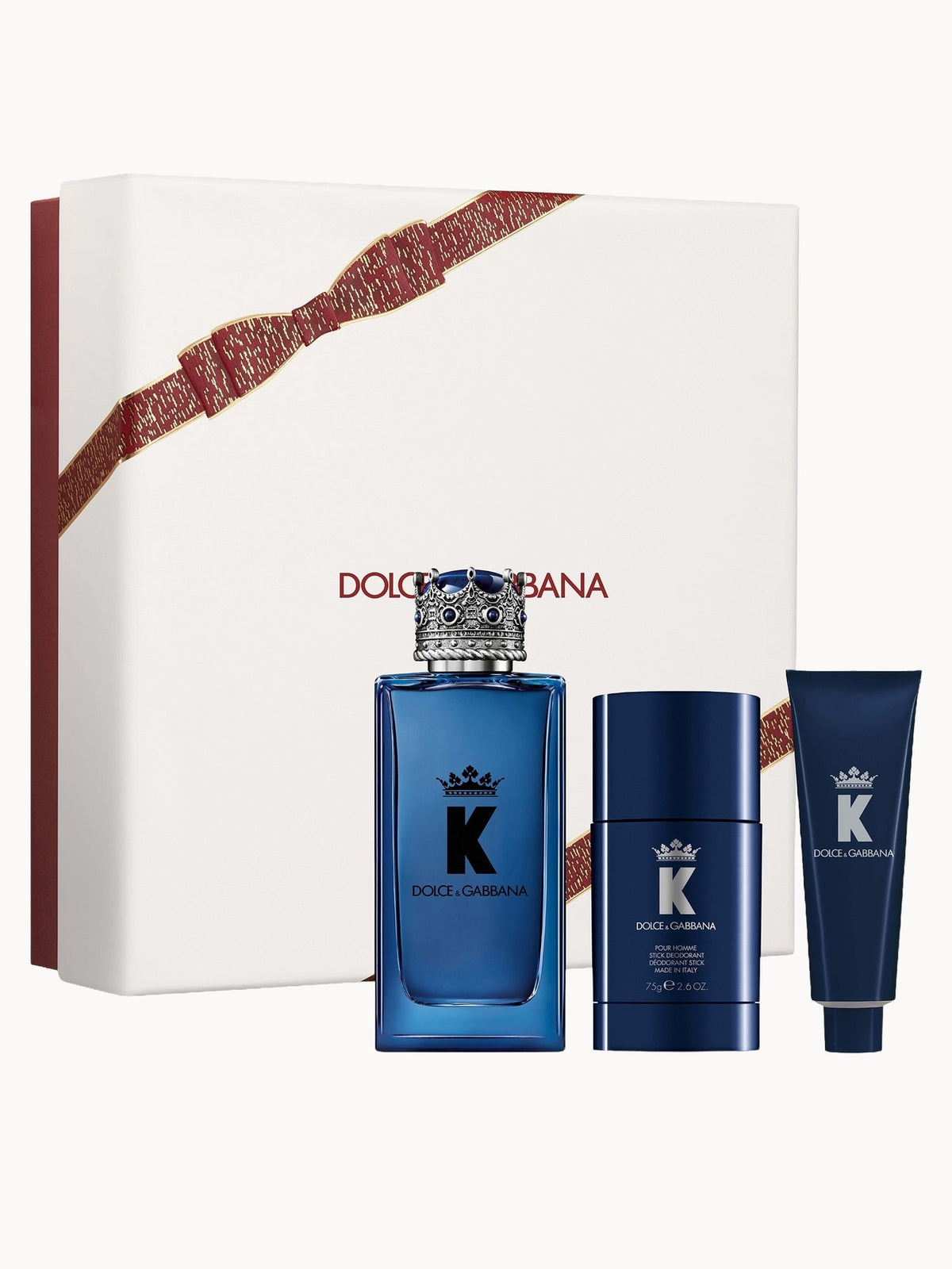 Dolce & Gabbana K 100ml EDP + 75ml Deodorant Stick + 50ml Shower Gel for Men Gift Set