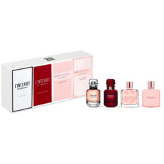 Givenchy Miniaturenset 10ml L'Interdit + 10ml L'Interdit Rouge + 8ml Irresistible + 8ml Irresistible Rose Velvet EDP für Frauen Geschenkset