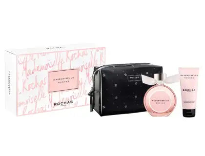 Rochas Mademoiselle 90 ml EDP + Loción corporal 100 ml + Neceser para mujer Set de regalo