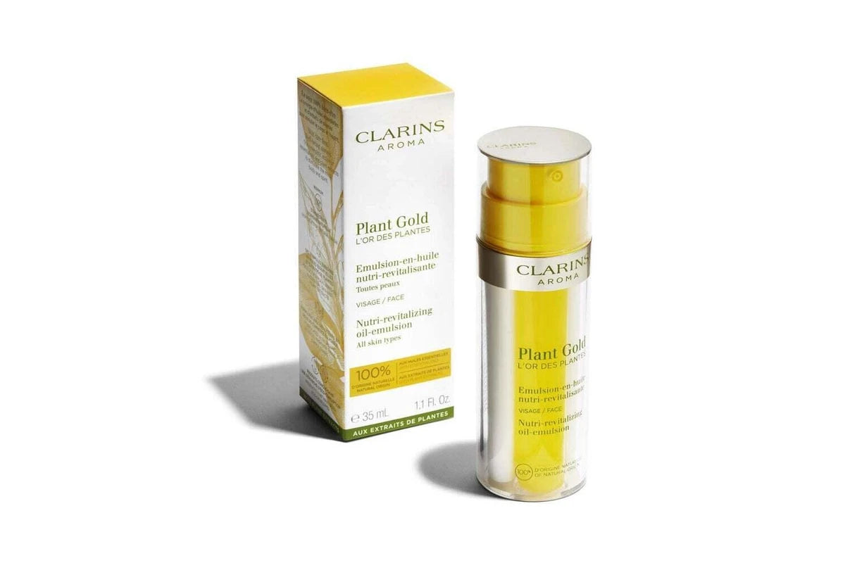Clarins Plant Gold Olio-Emulsione Nutri-Rivitalizzante - Tutti i Tipi di Pelle