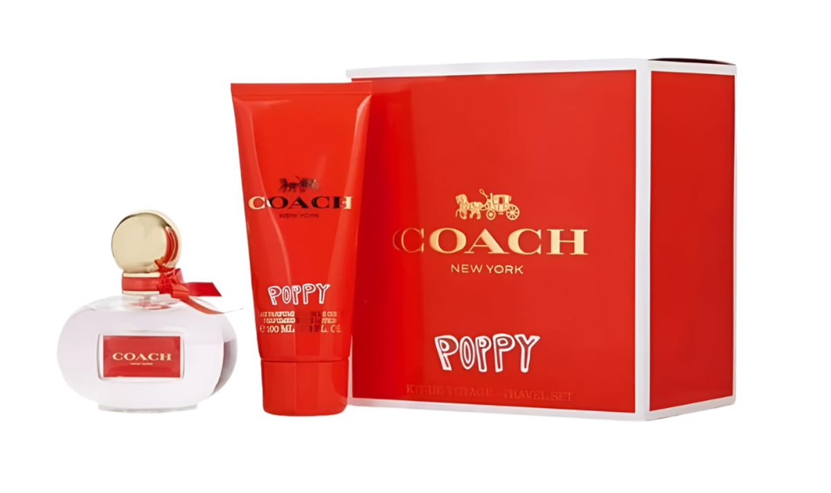 Set de regalo Coach Poppy EDP 100 ml + Loción corporal 100 ml para mujer