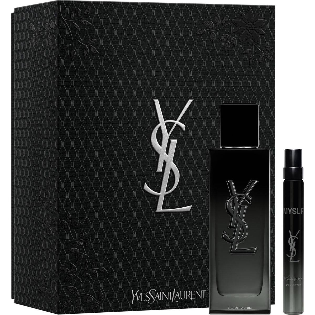 Set de regalo para hombre YSL Yves Saint Laurent Myself 100 ml EDP + Mini 10 ml + Neceser