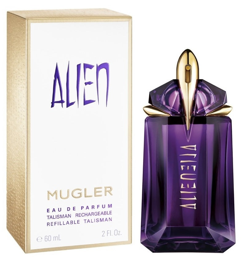 Eau de parfum rechargeable en vaporisateur pour femmes Mugler Alien