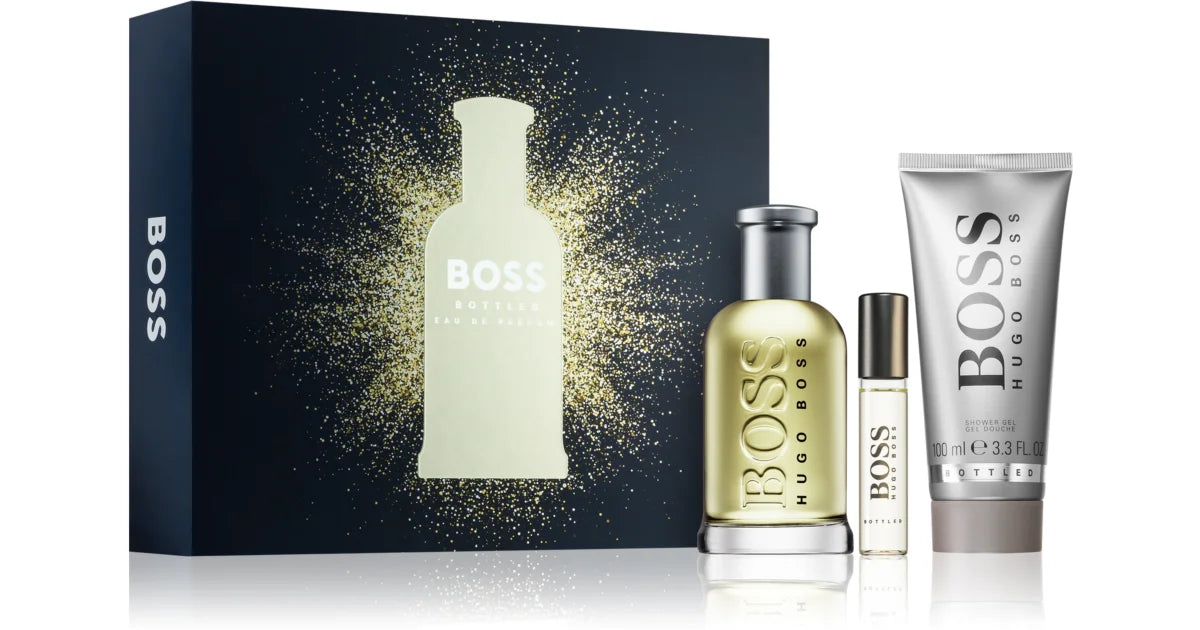 Set de regalo Hugo Boss Bottled 100 ml EDT + 100 ml Gel de ducha + 10 ml Mini para hombre