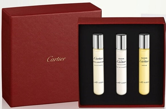 Set de regalo Cartier Men's Discovery: Declaration 10 ml EDT + Pasha Noire 10 ml EDT + Pasha 10 ml Parfum