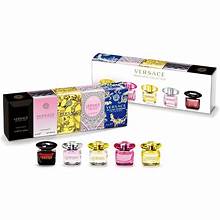 Mini set de 5 piezas Versace de 5 ml: Bright Crystal, Crystal Noir, Yellow Diamond