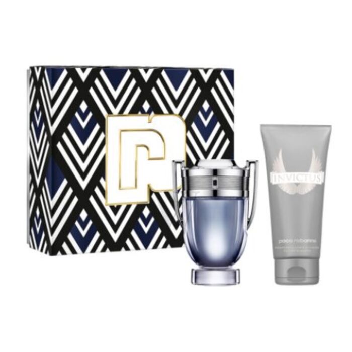 Paco Rabanne Invictus Geschenkset 100ml EDT + 100ml Duschgel