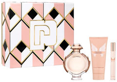 Set de regalo Olympea Paco Rabanne 80 ml EDP + Loción corporal perfumada 100 ml + Mini EDP 10 ml para mujer