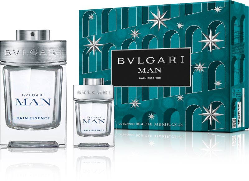 Coffret Cadeau Bvlgari Man Rain Essence EDP 100ml + Mini 15ml