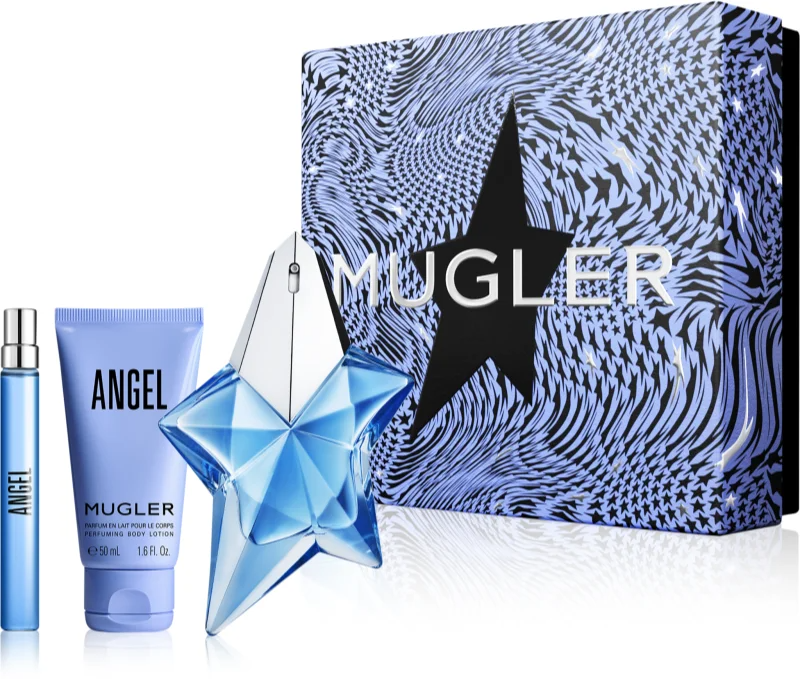 Mugler Angel 50ml EDP für Damen Geschenkset + 50ml Bodylotion + Mini  