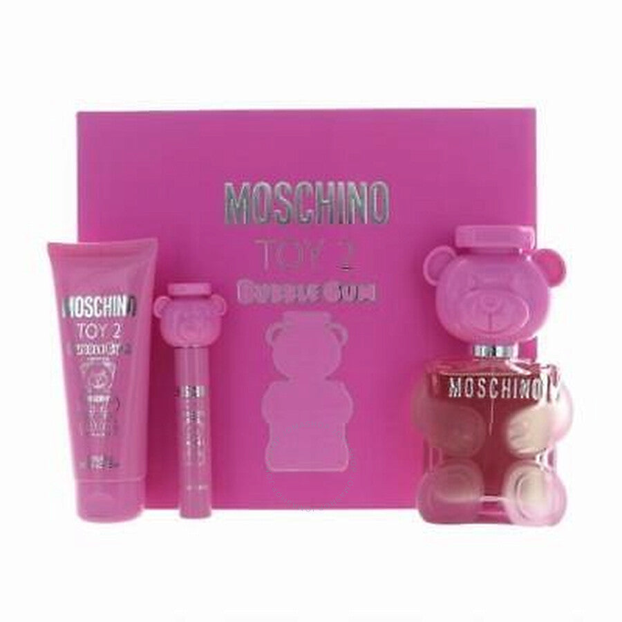 MOSCHINO TOY 2 Bubble Gum 100ml EDT + 100ml Loción Corporal + Mini para Mujer Estuche de Regalo