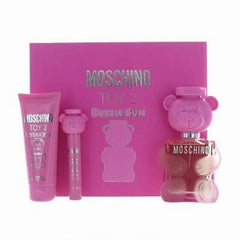 MOSCHINO TOY 2 Bubble Gum 100ml EDT + 100ml Loción Corporal + Mini para Mujer Estuche de Regalo