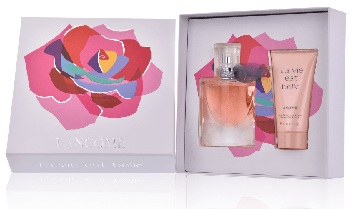 Set de regalo Lancome La Vie est Belle para mujer (30 ml de EDP + 50 ml de loción corporal)