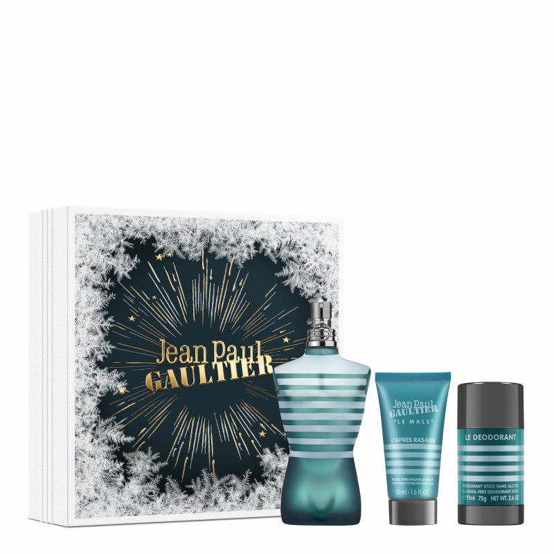 Estuche de regalo Jean Paul Gaultier Le Male EDT 125 ml + Loción para después del afeitado 50 ml + Desodorante