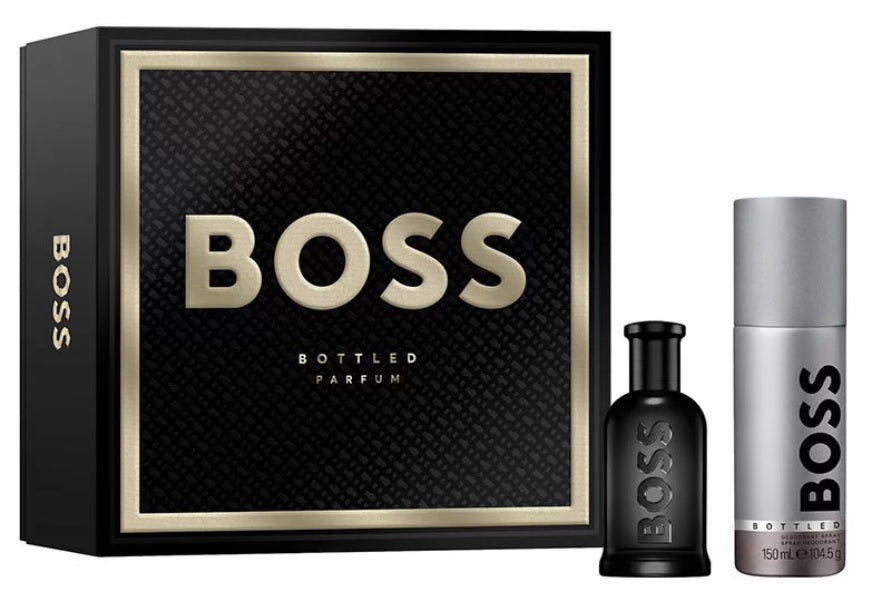 Hugo Boss Bottled 50ml Parfum + 150ml Deodorant für Herren Geschenkset