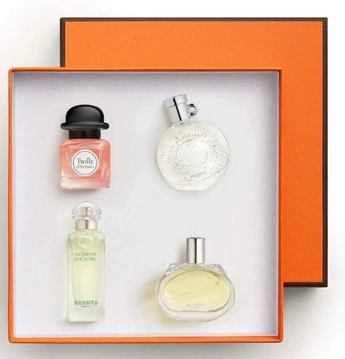 Set de 4 miniaturas Hermes de 7,5 ml para mujer