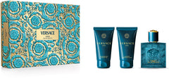 Coffret Cadeau Versace Eros pour Homme – Eau de Toilette 50 ml + Baume Après-Rasage 50 ml + Gel Douche 50 ml