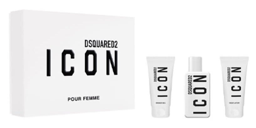 Dsquared2 Icon Pour Femme 50 ml EDP + 50 ml Gel de ducha + 50 ml Loción corporal para mujer Set de regalo