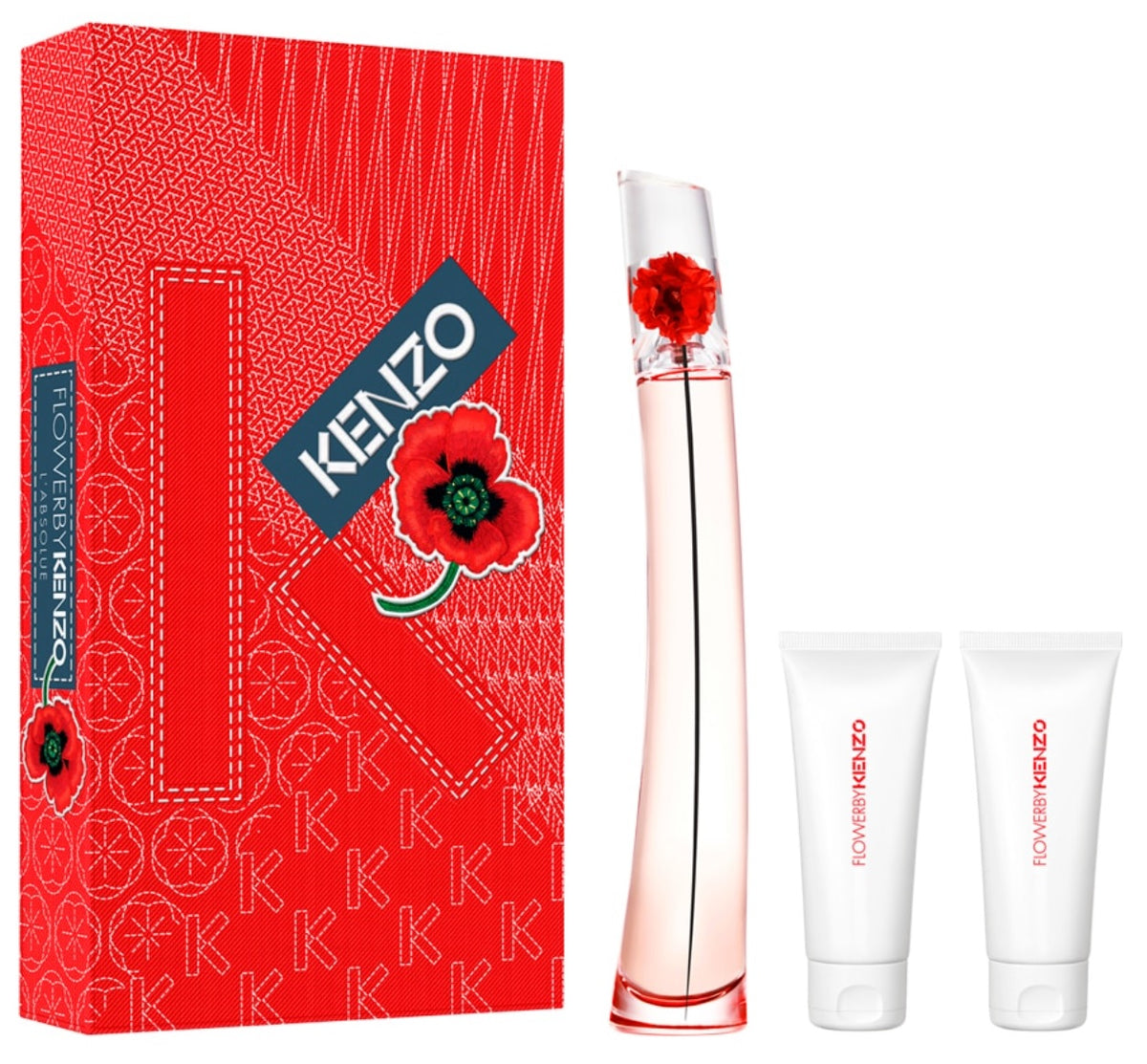 Kenzo Flower By Kenzo 100ml EDP + 75ml Lozione Corpo + 75ml Gel Doccia Set per Donna