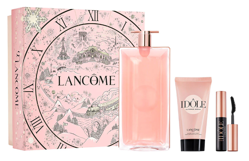 Set Regalo Lancome Idole 100ml EDP + 50ml Lozione Corpo + Mascara per Donna