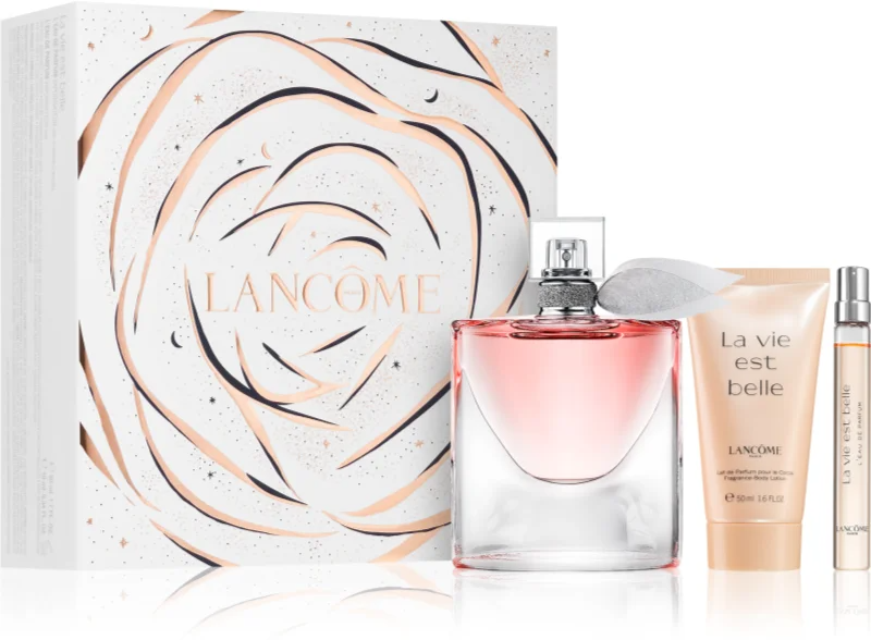 Set Regalo Lancome La Vie Est Belle 50ml EDP + 50ml Lozione Corpo + Mini 10ml per Donna