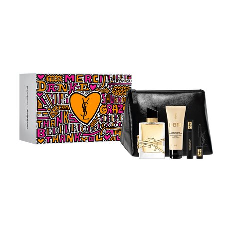 Set de regalo Yves Saint Laurent Libre 50 ml EDP + Loción corporal 50 ml + Máscara de pestañas + Estuche