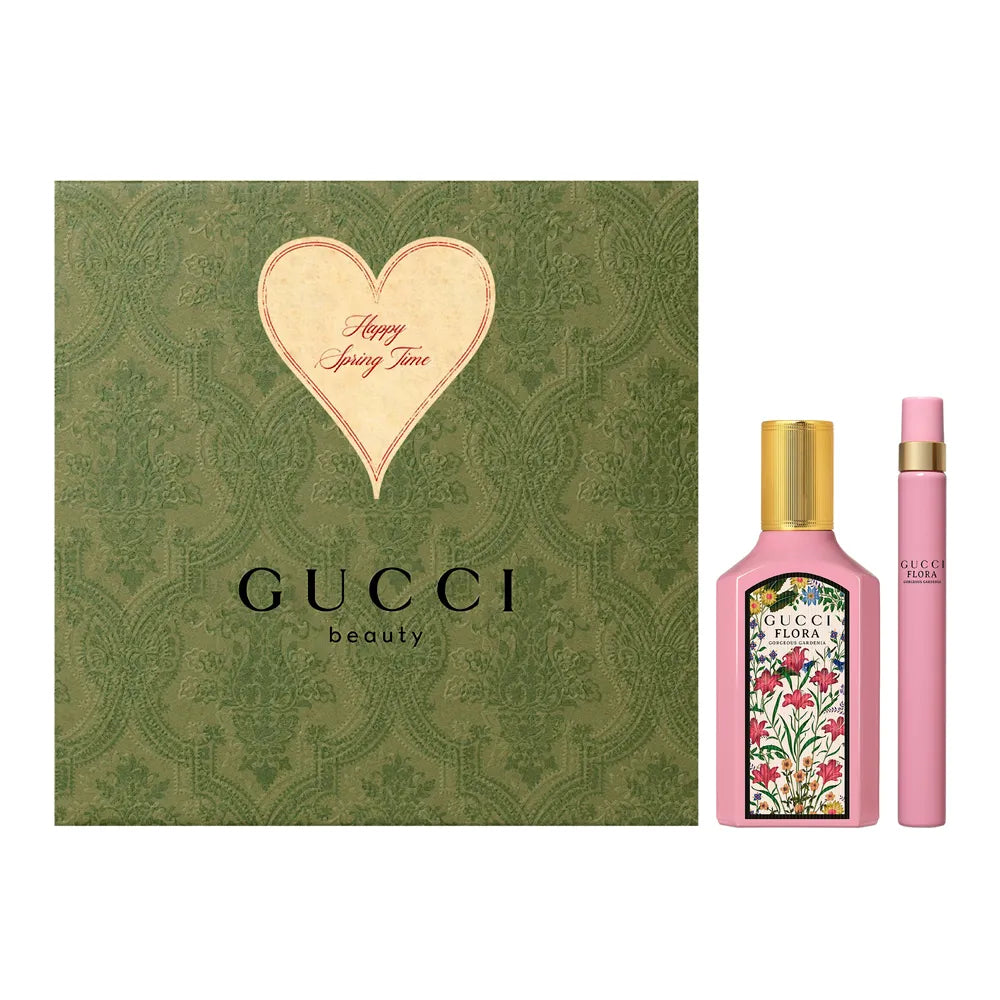Gucci Flora Gorgeous Gardenia 50ml EDP + Mini EDP 10ml Set Regalo per Donna