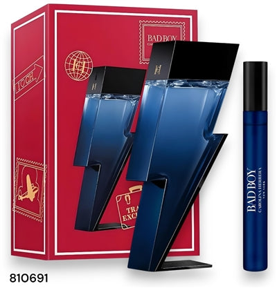 Carolina Herrera Bad Boy Cobalt 100ml EDP + 10ml EDP für Herren Geschenkset