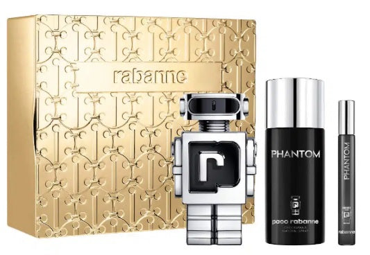 Paco Rabanne Phantom Coffret Homme Eau de Toilette 100ml + Déodorant 150ml + Miniature Eau de Toilette 10ml