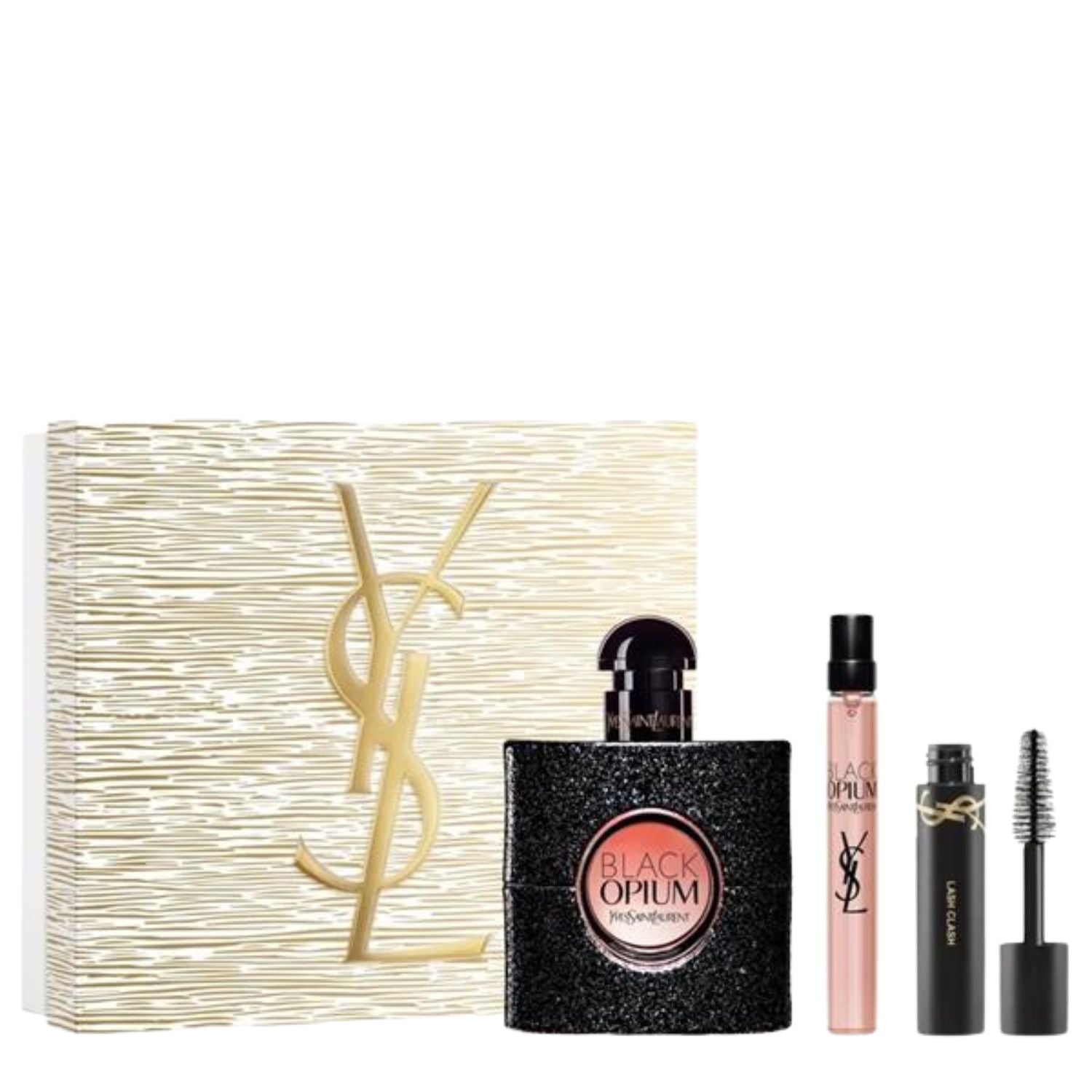 YSL Black Opium 50ml EDP gift set with mini and Lash Clash mascara