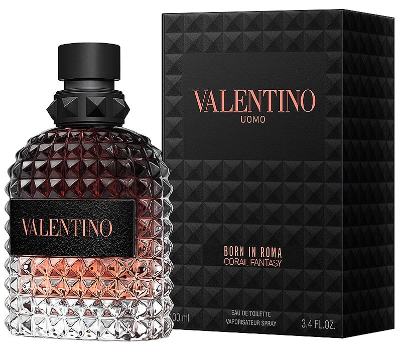 Valentino Uomo Born in Roma Coral Fantasy EDT Spray para hombre