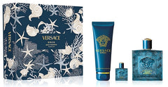 Set de regalo Versace Eros 100 ml Perfume + 5 ml Perfume + 150 ml Gel de ducha para hombre