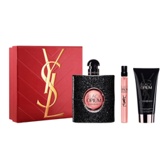 YSL Black Opium 90ml EDP gift set with mini and body lotion