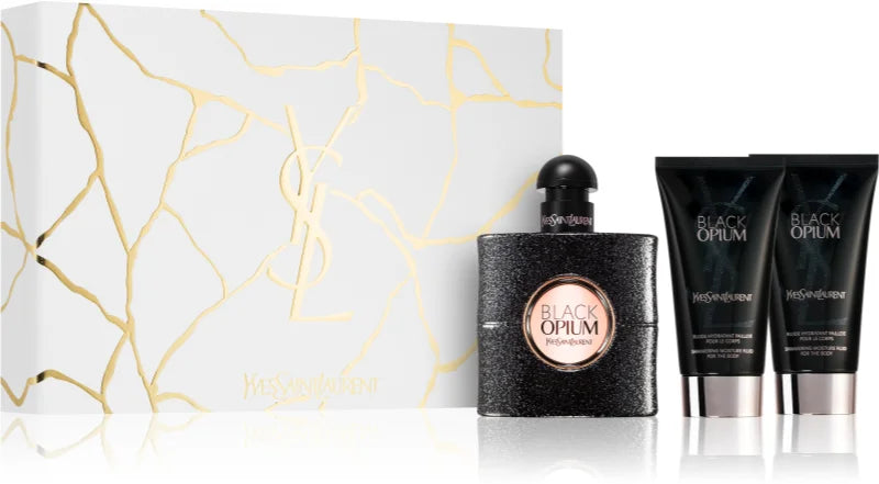 Estuche de regalo Yves Saint Laurent Black Opium 50 ml EDP + 2 lociones corporales 50 ml