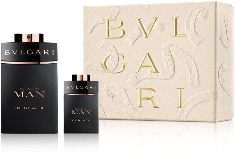 Conjunto de oferta Bvlgari Man In Black 100 ml EDP + miniatura de 15 ml para homem