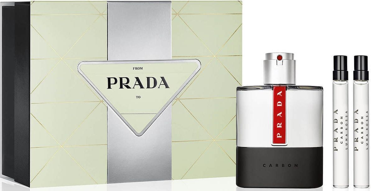 Set Regalo Prada Luna Rossa Carbon 100ml EDT + Mini 10ml 2 Pezzi