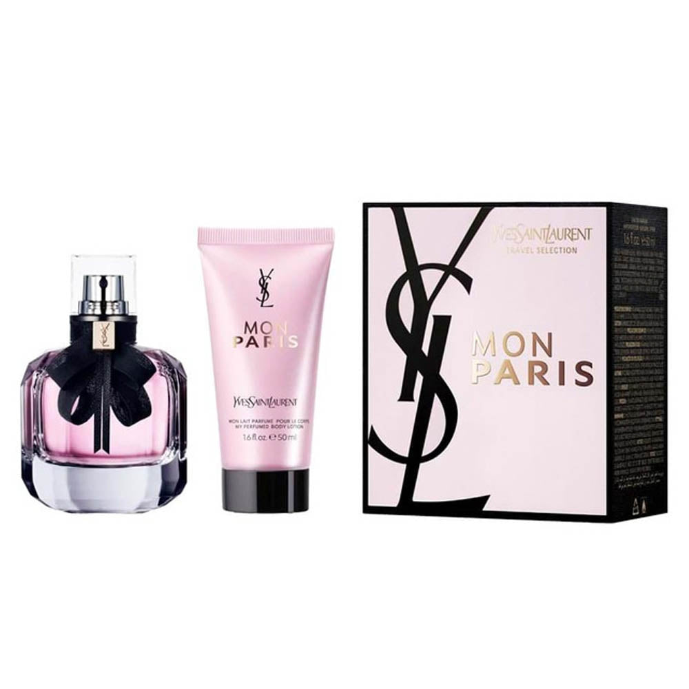 YSL Yves Saint Laurent Mon Paris Eau de Parfum 50 ml + Lait Corps 50 ml pour Femme Coffret Cadeau