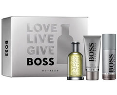 Set regalo Hugo Boss Bottled 100ml EDT + 100ml gel doccia + 150ml spray deodorante