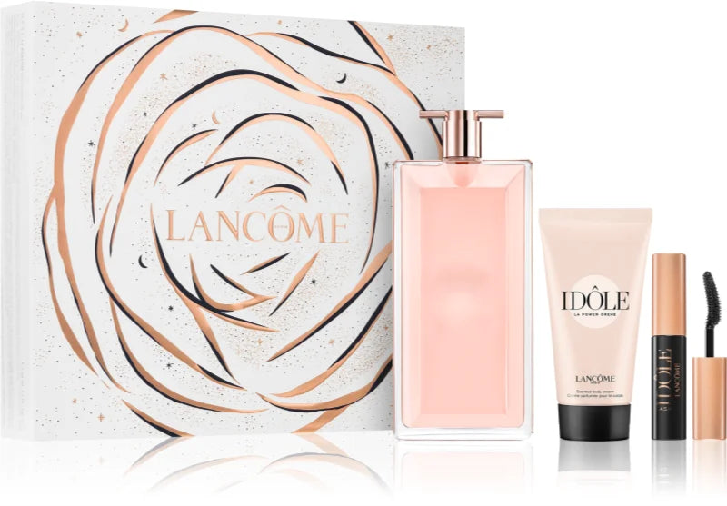 Set regalo Lancome Idole 50ml EDP + 50ml lozione corpo + mascara per donna